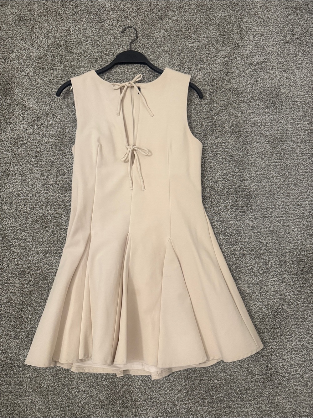 Zara Sleeveless Fit-and-Flare Dress with Front Ties